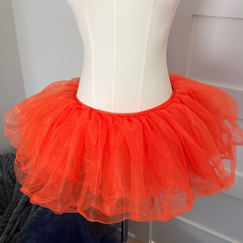 Party City Orange Tutu Skirt